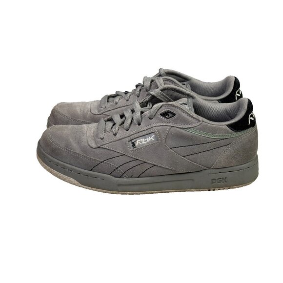 Reebok RBK DGK Skate Shoes Mens 8 Gray Suede Athletic Sneakers Skater Grunge